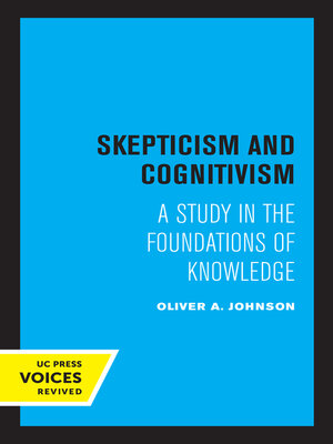 cover image of Skepticism and Cognitivism